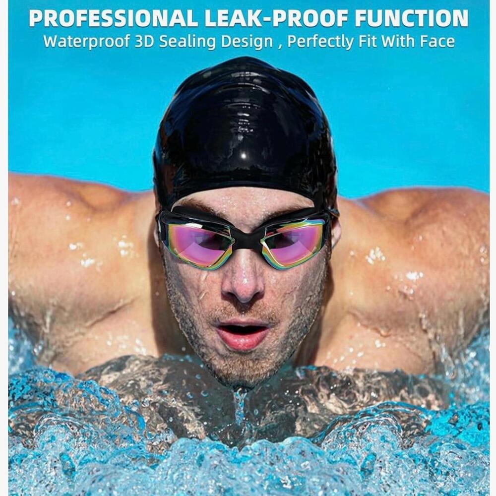 Swim Goggles, Ear Plugs and Nose Plugs Set